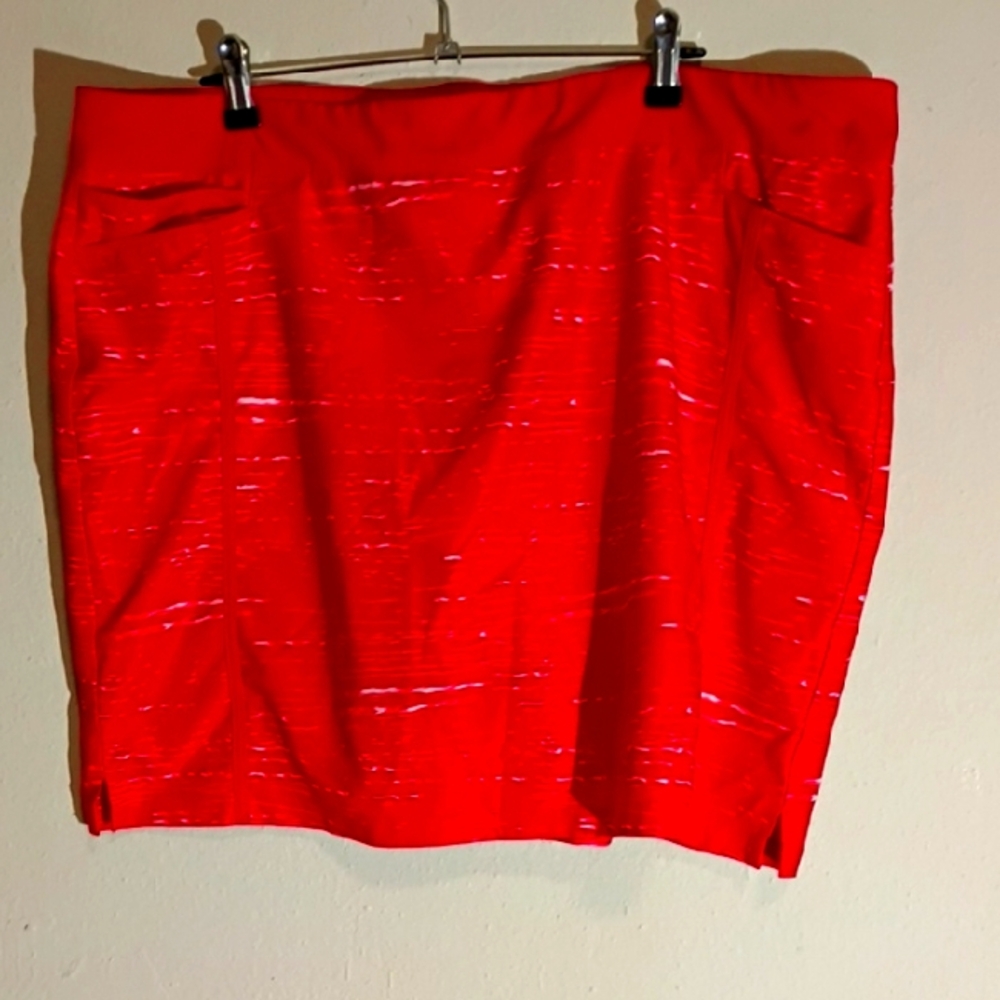 Vibrant Red Skirt